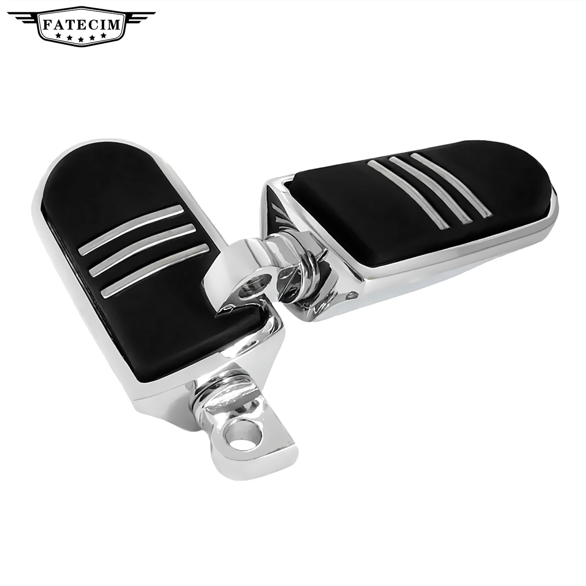 

Chrome Driver/Passenger Foot Pegs Pedal Pads Footpeg Mount For Harley Motorcycle