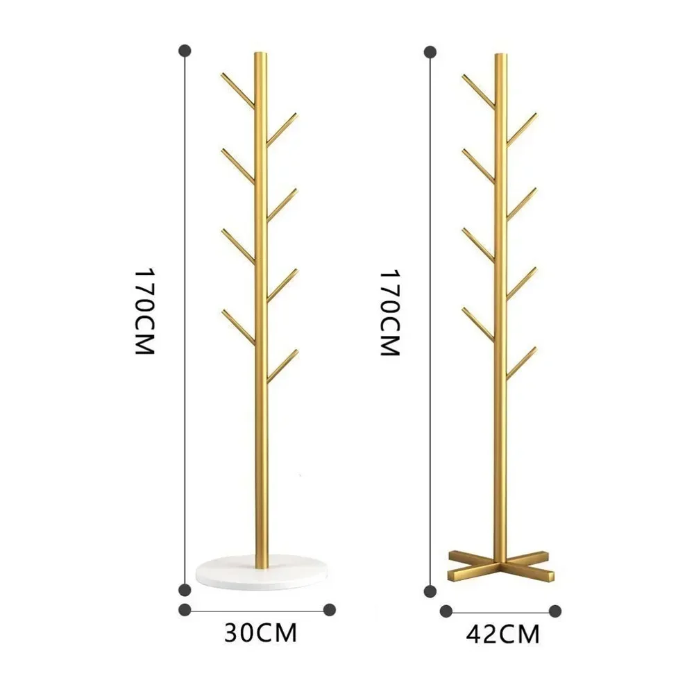 A Floor Standing Clothes Rack Metal Tree Branch Shape Coat Rack Floor Standing Hat Coat Rack