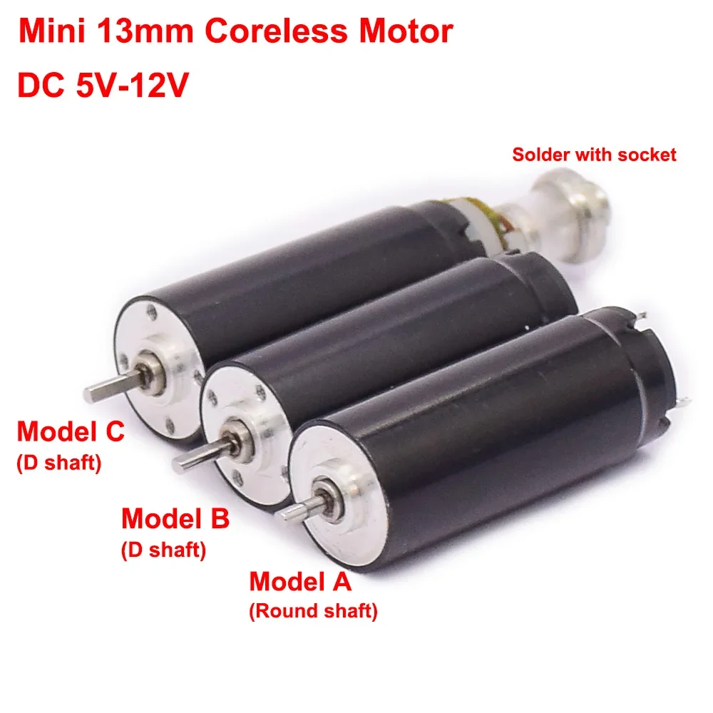 DC5-12V 13mm*32mm 5-pole Rotor Coreless Motor Strong Magnetic for Grinding Machine Rotary Tattoo Machine Replace Maxon Faulhaber