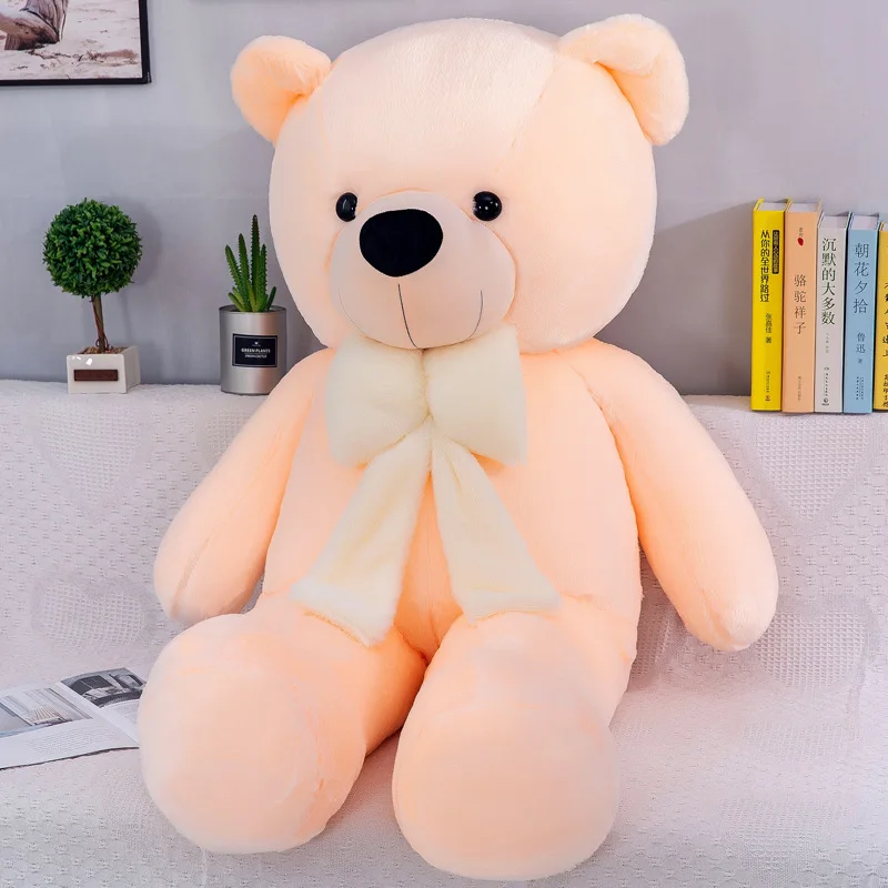 160Cm Big sweater bow tie Plush Toy Teddy Bear Giant Stuffed Animals Birthday Anniversary Gift Soft Sleeping Pillow Grilfriend