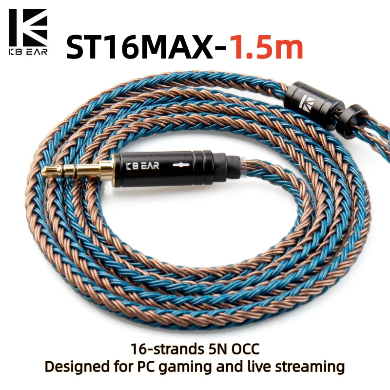 �y�Z�[�����zKBEAR ST16MAX �C���z�� �A�b�v�O���[�h�P�[�u�� 1.5m 16�X�g�����h HIFI 5N OCC ���C���[ PC�Q�[���⃉�C�u�X�g���[�~���O�p TB-PRO MK3�Ή�