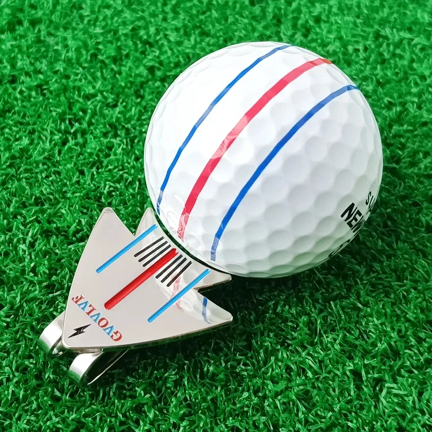 1pcs GVOVLVF Golf Ball airplane Marker with Magnetic Hat Clip Funny Great Golf Gifts Golf Accessories for Men Women Golfers Uniq