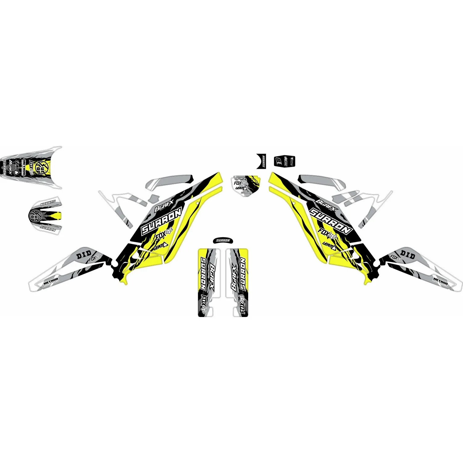 Motorcycle Body Fairing Sticker Decal Protective  eBike eMoto Full Graphic Kit For Surron Light Bee X  Design -33