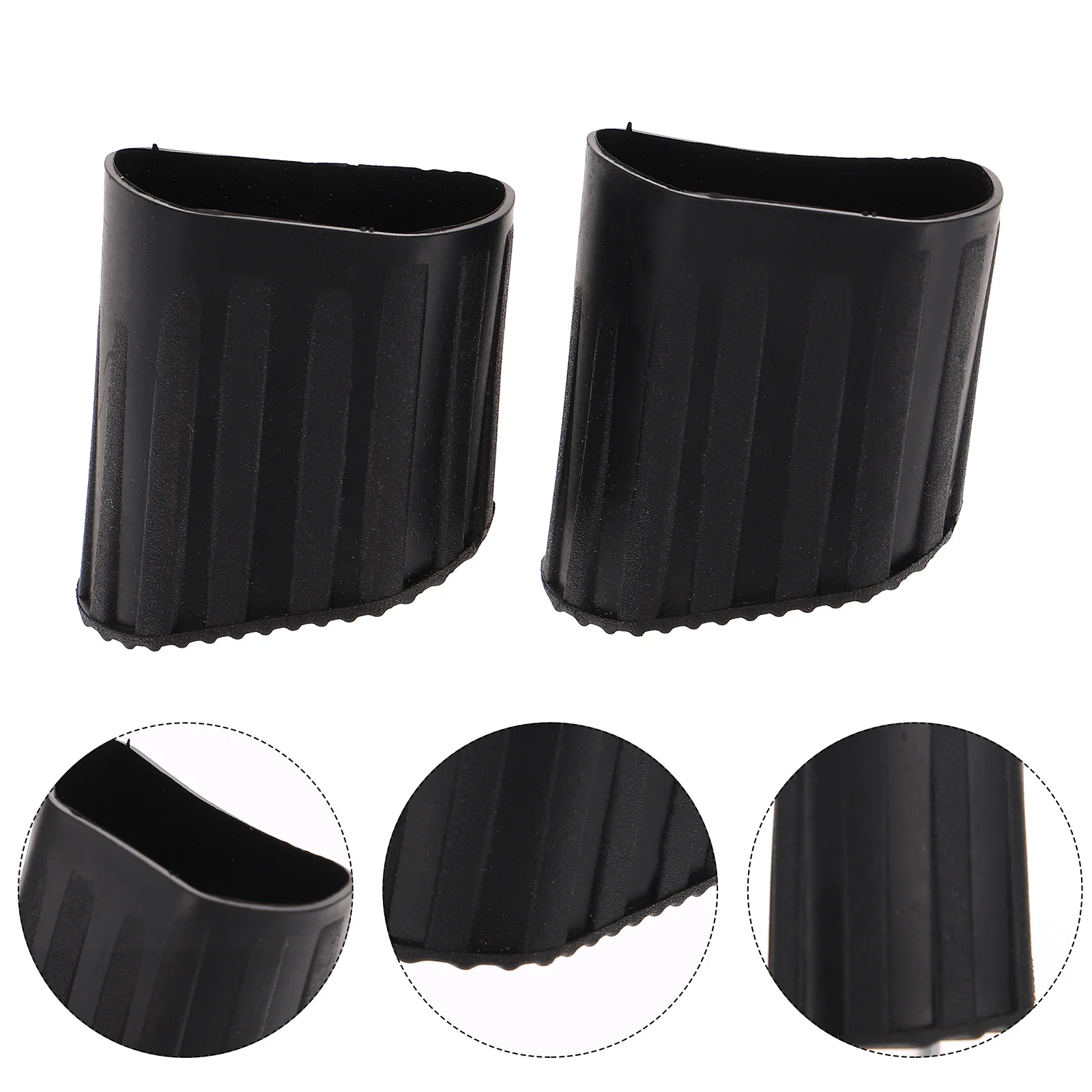 

4pcs Anti-Slip Ladder Feet Covers Rubber Pads For Telescoping Folding Ladders Skid-Resistant Leg Protectors Construction Tool