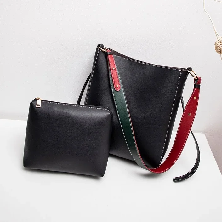 

Большая сумка-ведро, женские кошельки и сумки, роскошные дизайнерские сумки с широким ремешком, женские сумки-мессенджеры из искусственной кожи, большие сумки черного цвета