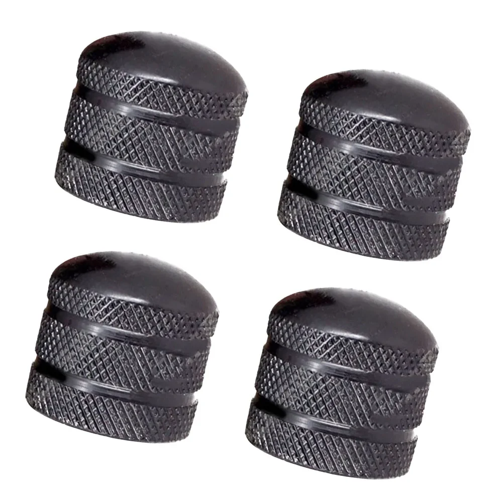 4PCS Plated Dome Tone And Volume Control Knobs For Electric Guitar And Bass Compatible Replacement Parts For Volume Control