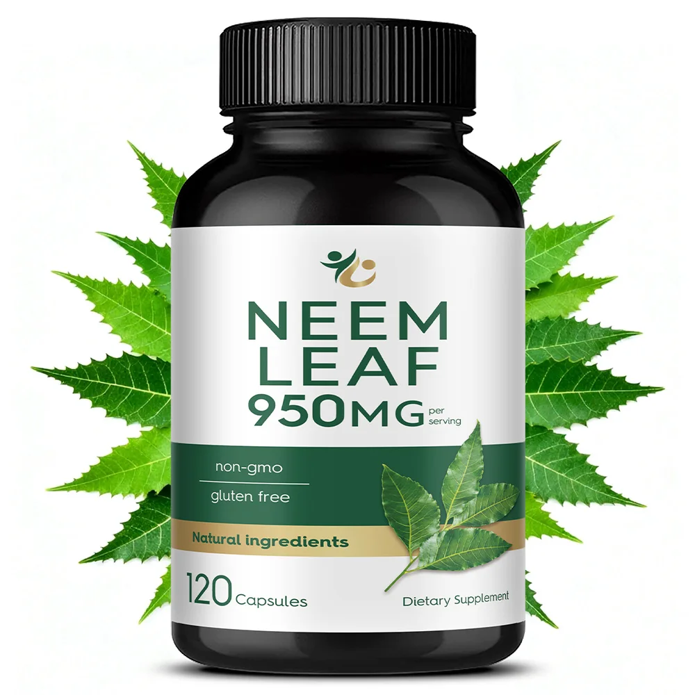 Organic Neem Leaf Supplement - Supports Skin, Immune, & Liver Health, Detox, Non-GMO and Gluten Free