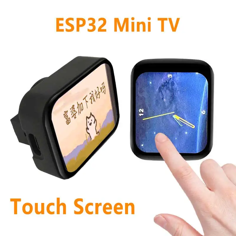 

ESP32 C3 MINI TV With Case BatBOX LVGL Astronaut Clock Watch Buzzer 1.69inch LCD TouchScreen Display ESP32 C3 MINI TV With