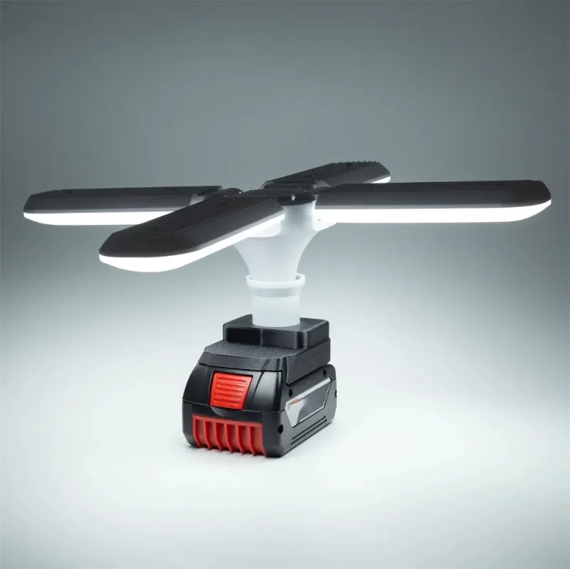 LED Wireless Work Light  Folding Lamp For  BOSCH 18v  Lithium Batteries Lighting Lamp  (No Batteries)