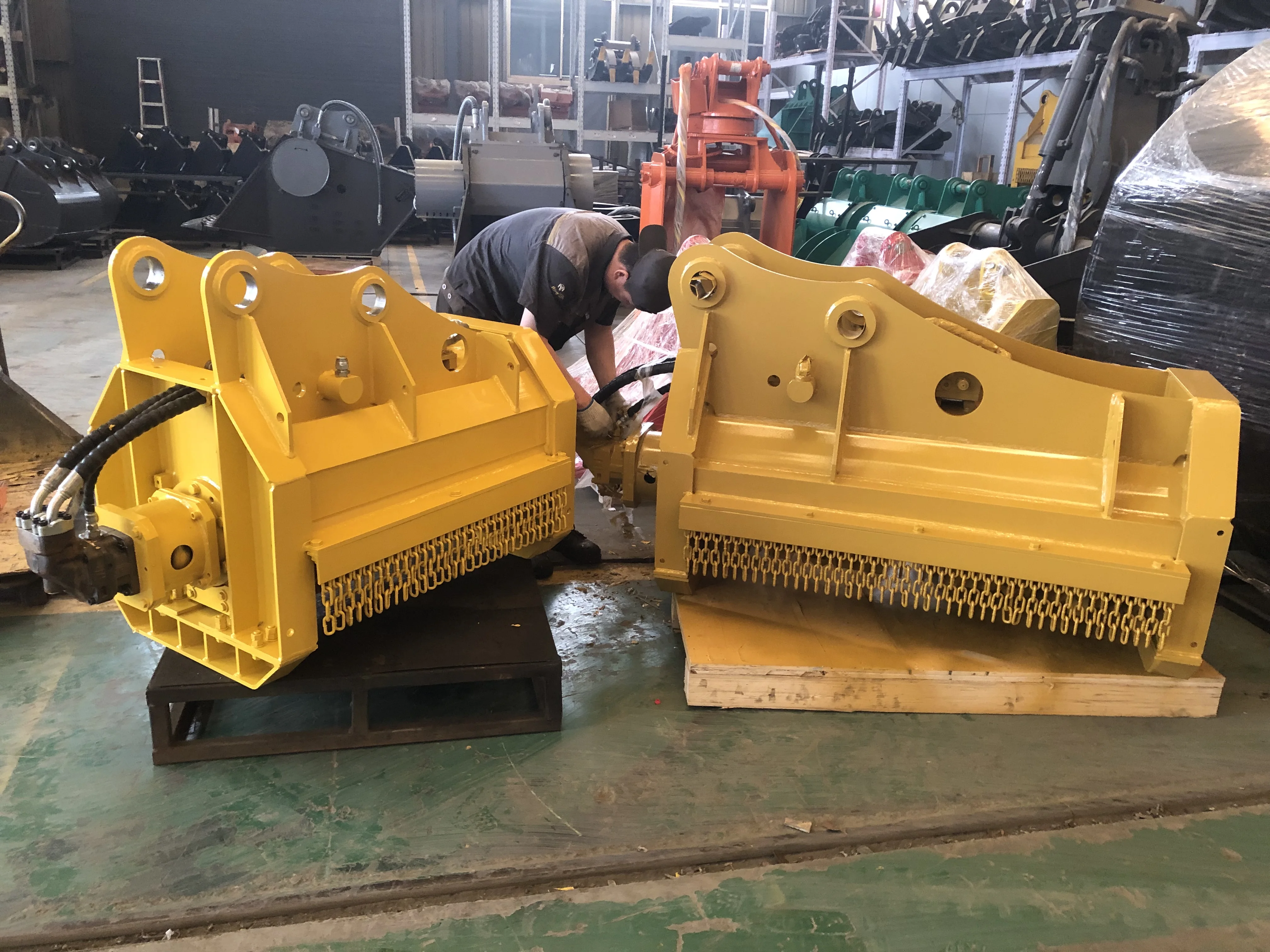 حفارة الخشب Chipper Forestry Mulcher لمرفقات آلات البناء #2