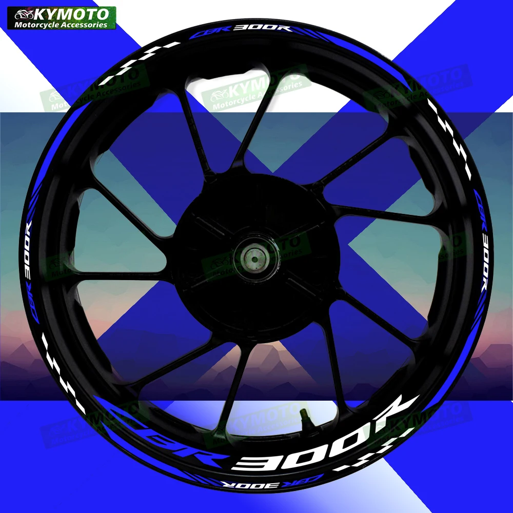 

For Honda CBR300R CBR 300R motorcycle accessories 17 inch front and rear wheel stickers fairing reflective stickers decoration