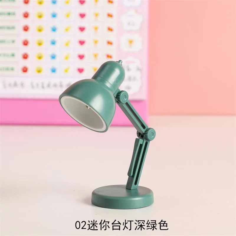 LED mini desk lamp creative portable night light with clip student dormitory bed bed reading ligh image 5