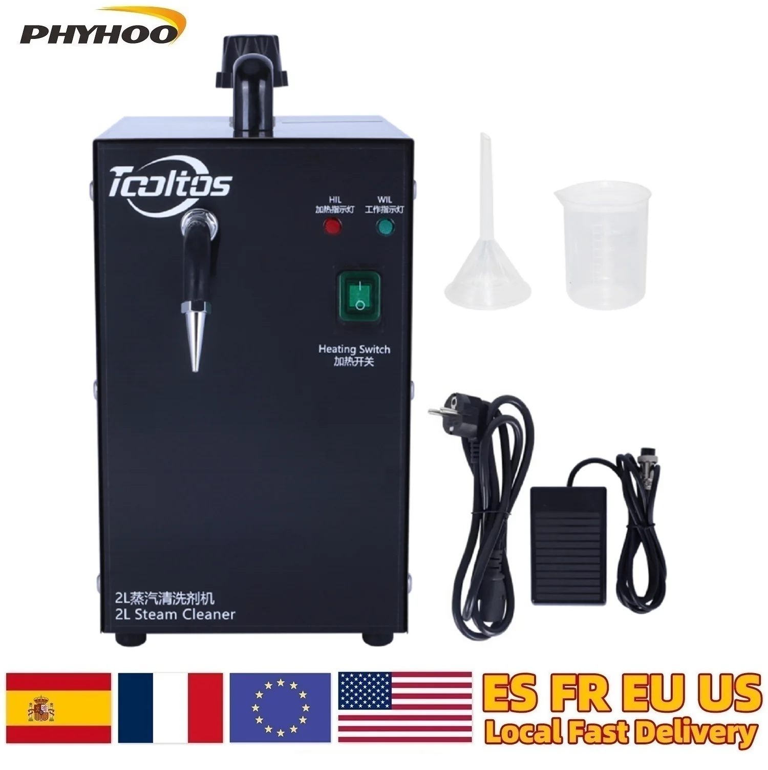 

Pro 2L Jewelry Steam Cleaner Machine 1300W Stainless Steel Goldsmith Equipment for Gold Silver Gem Washer