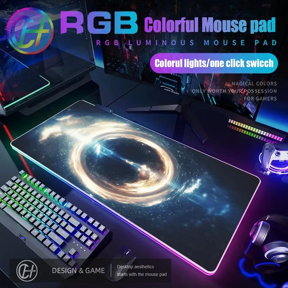 

Galaxy Galaxy Space Mouse Pad Rubber Office Game Computer Desktop Pad Desk Pad Accessories Large Mouse Pad PC Gamer