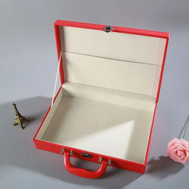 Universal COS Props for Comic Exhibition Handheld Box Retro Leather Game Card Book Storage Box 33X23X7CM