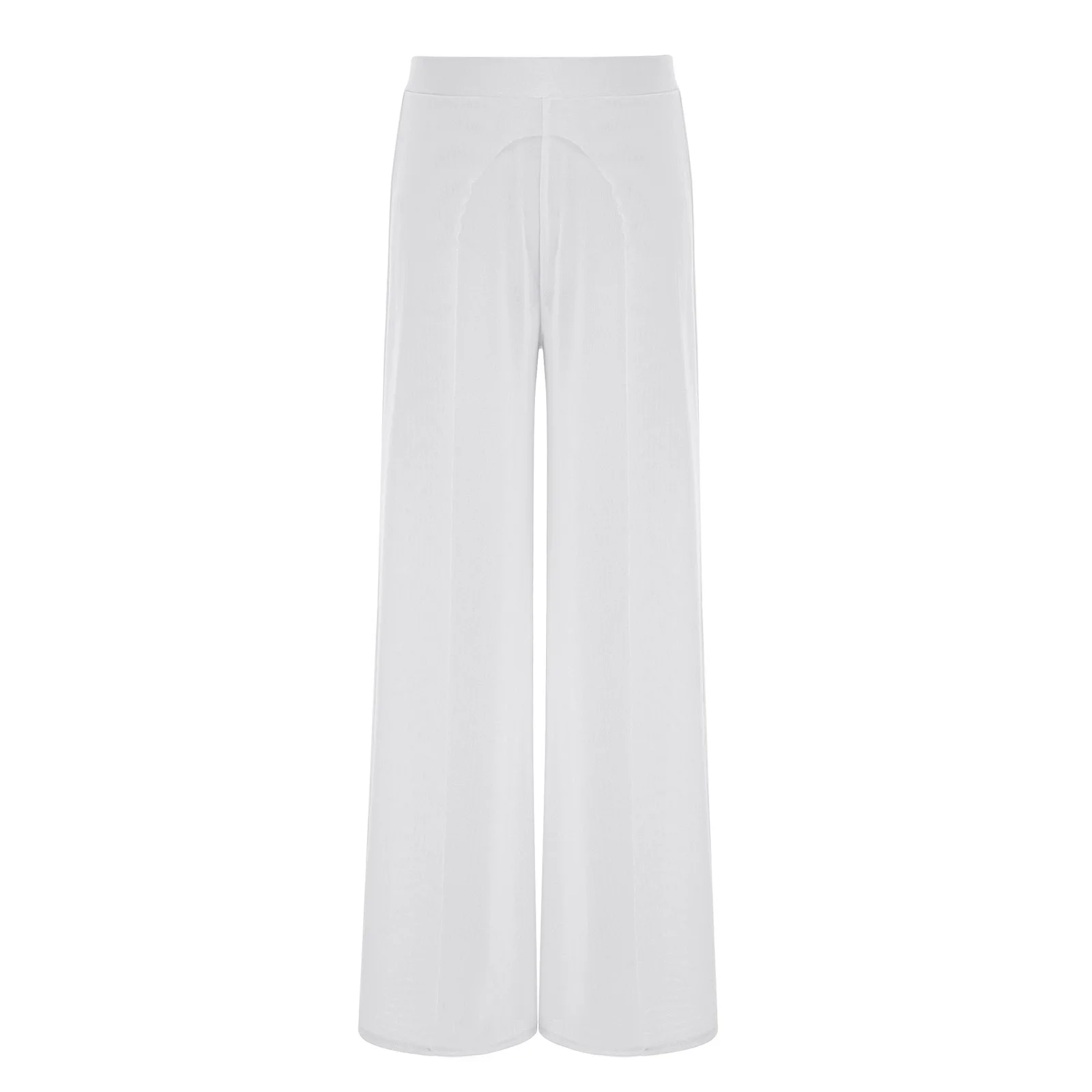 سراويل الرقص الغنائي الحديثة للأطفال البنات بحزام خصر مطاطي واسع الساق مع سراويل داخلية مدمجة لمنافسة الأداء