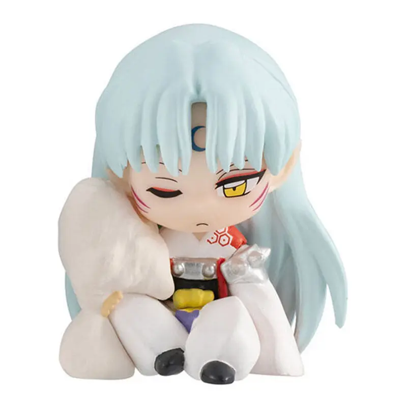 Bandai Inuyasha Sleeping Squad Gashapon Mini Sesshomaru Kagome Higurashi Shippo  Collectible Figure Desktop Decor Anime Fans view 4