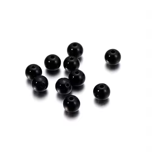 10-1000pcs/lot 3-20mm Straight Holes Acrylic Imitation Pearl Beige Bracelet Round Beads For DIY Craft Jewelry Making Supplies - Image 13