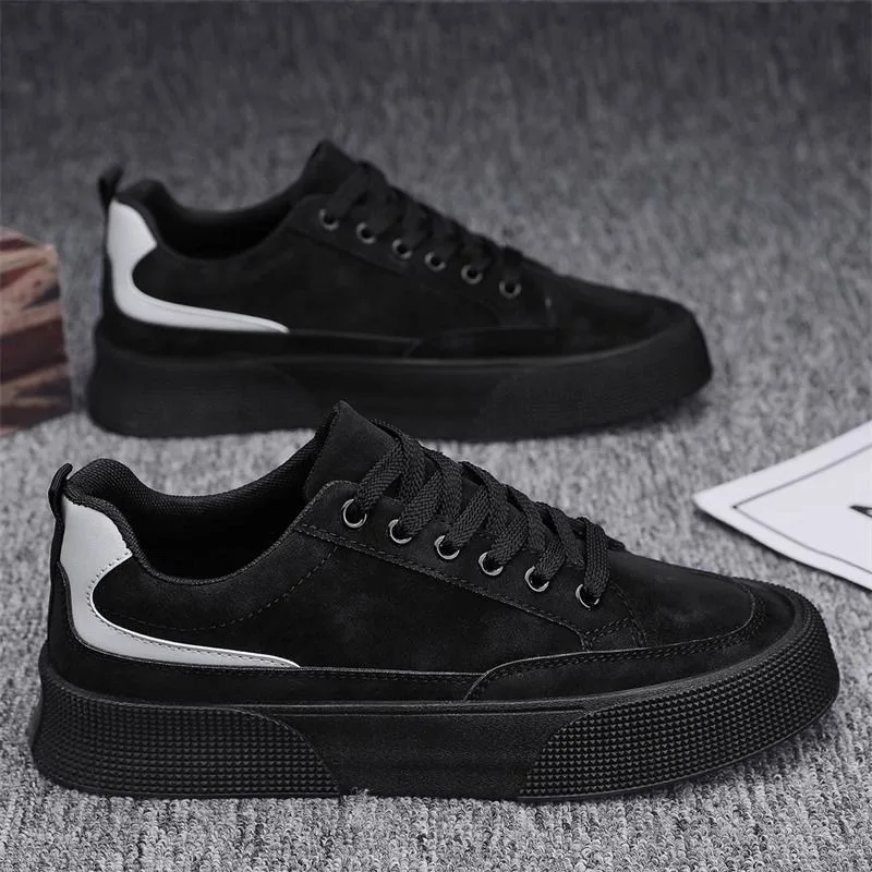 Spring New Trendy Soft Bottom Versatile Casual Board Shoes for Men Thick Bottom Anti slip Simple Durable Trendy Shoes