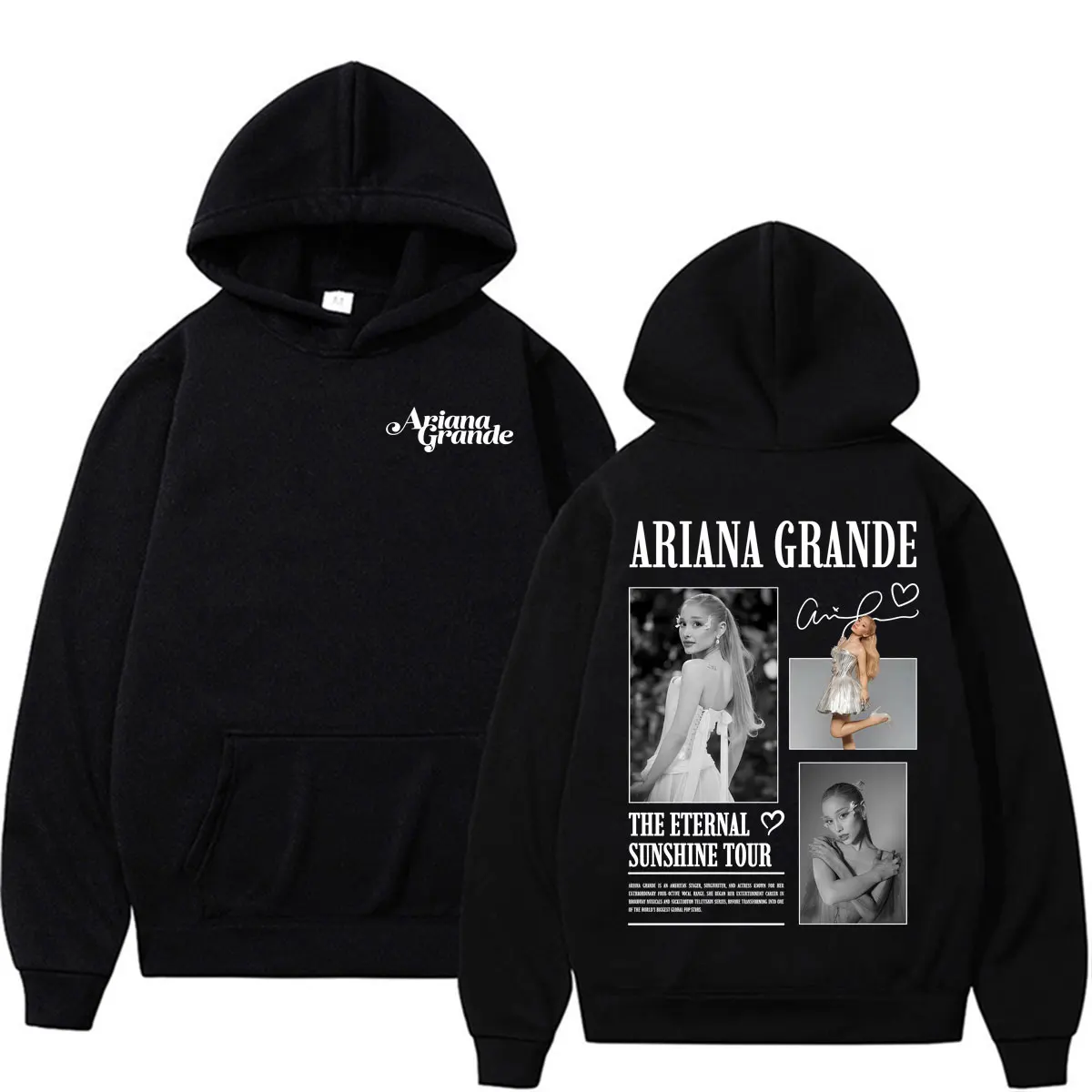 Ariana Grande The Eternal Sunshine 2026 Tour Hoodies Men Women Harajuku Streetwear Sweatshirt Fleece Casual Long Sleeve Pullover