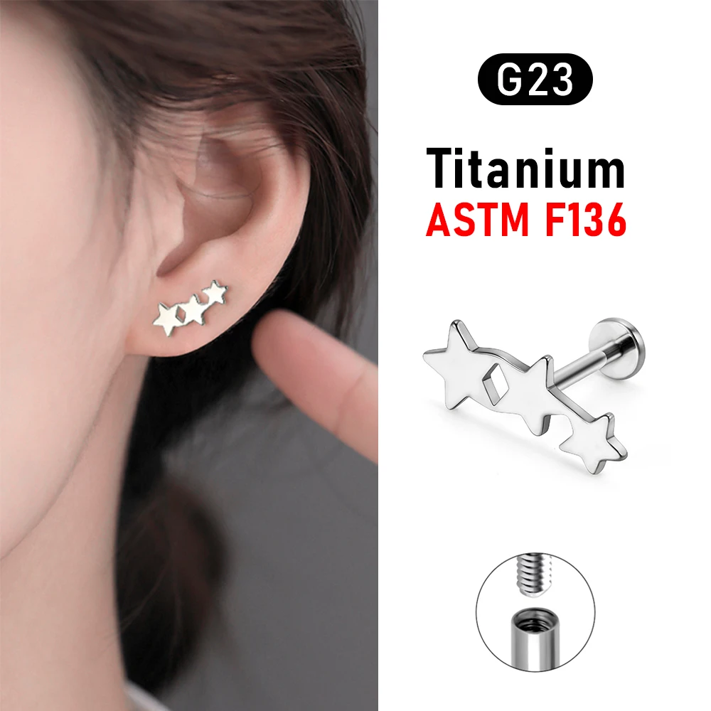 女性のためのスタイリッシュなスタースタッズイヤリング、絶妙なステートメント、多用途のクライミングイヤリング、女性のファッションジュエリー