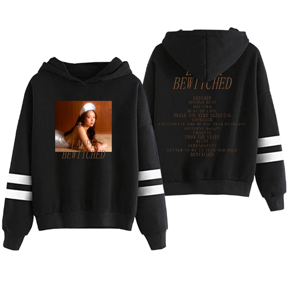 

Laufey Hoodie 2023 New Album Bewitched Merch Pocketless Parallel Bars Sleeve Streetwear Men Women Sweatshirt Fashion Clothes