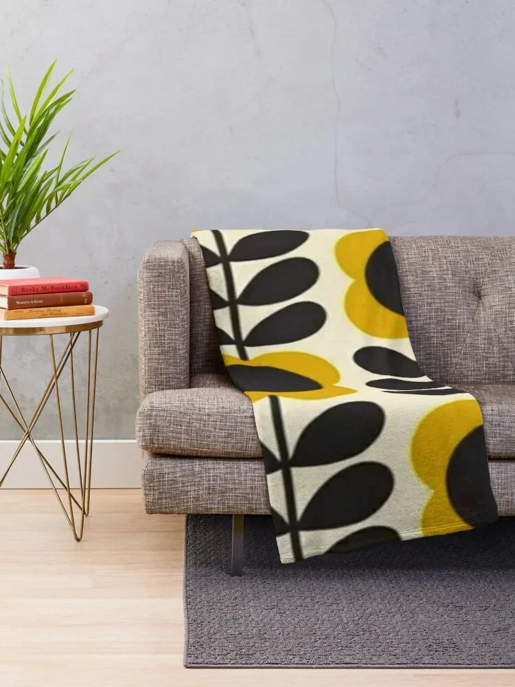 orla kiely multi stem flowers,kiely pattern,orla kiely design Throw Blanket Blankets Sofas Of Decoration Furry Blankets