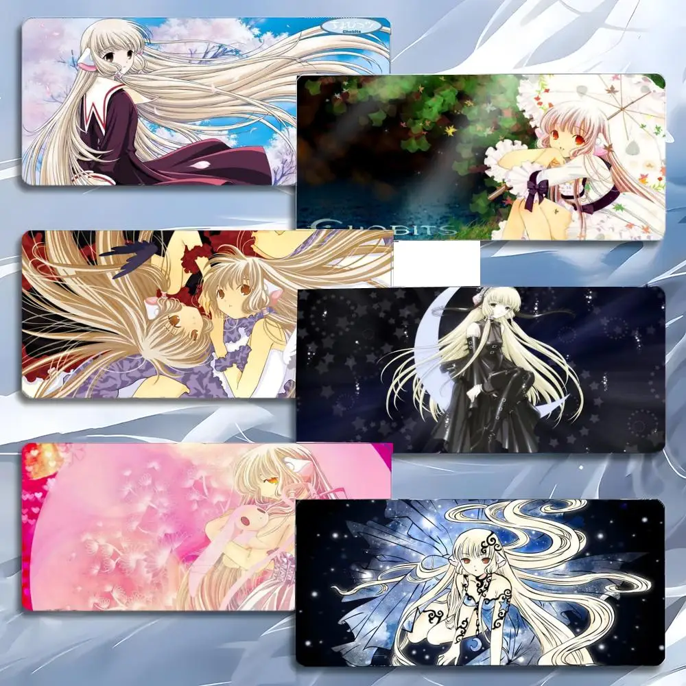 Cute Beautiful Anime C-Chobits Mouse Pad Mousepad Large Gaming LockEdge Thickened PC Table Desk Mat