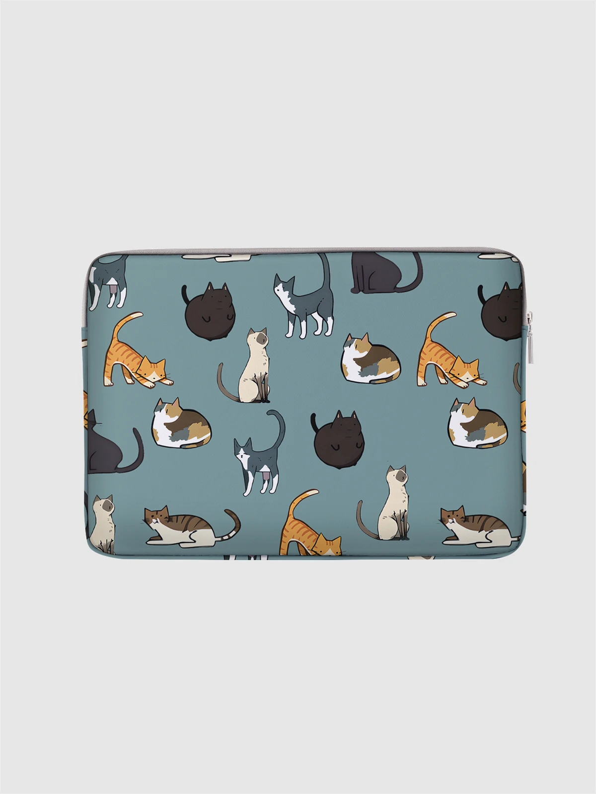 Borsa e valigetta per laptop con motivo gatto, adatta per laptop da 14 pollici