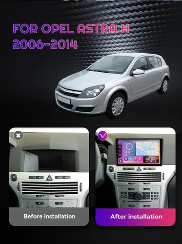 Imagen 2 del producto Android 15 QLED pantalla Carplay 4G GPS Radio de coche para Opel Astra H/Zafira B 2004 -2014 Wifi reproductor de vídeo Multimedia para coche navegación