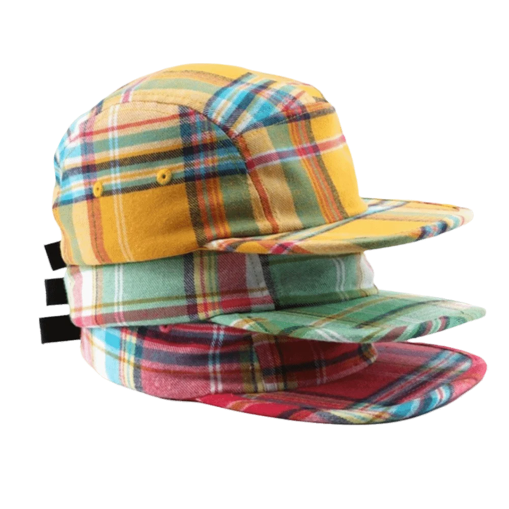 Casual Color-Blocked Baseball Cap Breathable Vintage Flat Brim Cap Cotton Outdoor Sun Hat for Men Women