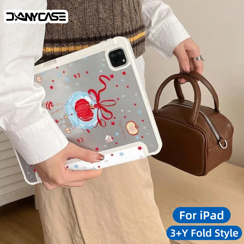 

Case For iPad Pro 11 12.9 13 M2 M4 M3 Case 9.7 10.2 5th 6th 7/8/9 10th 11th mini 6 7 case Air 3 4 5 6 Smart Case with Pen Holder