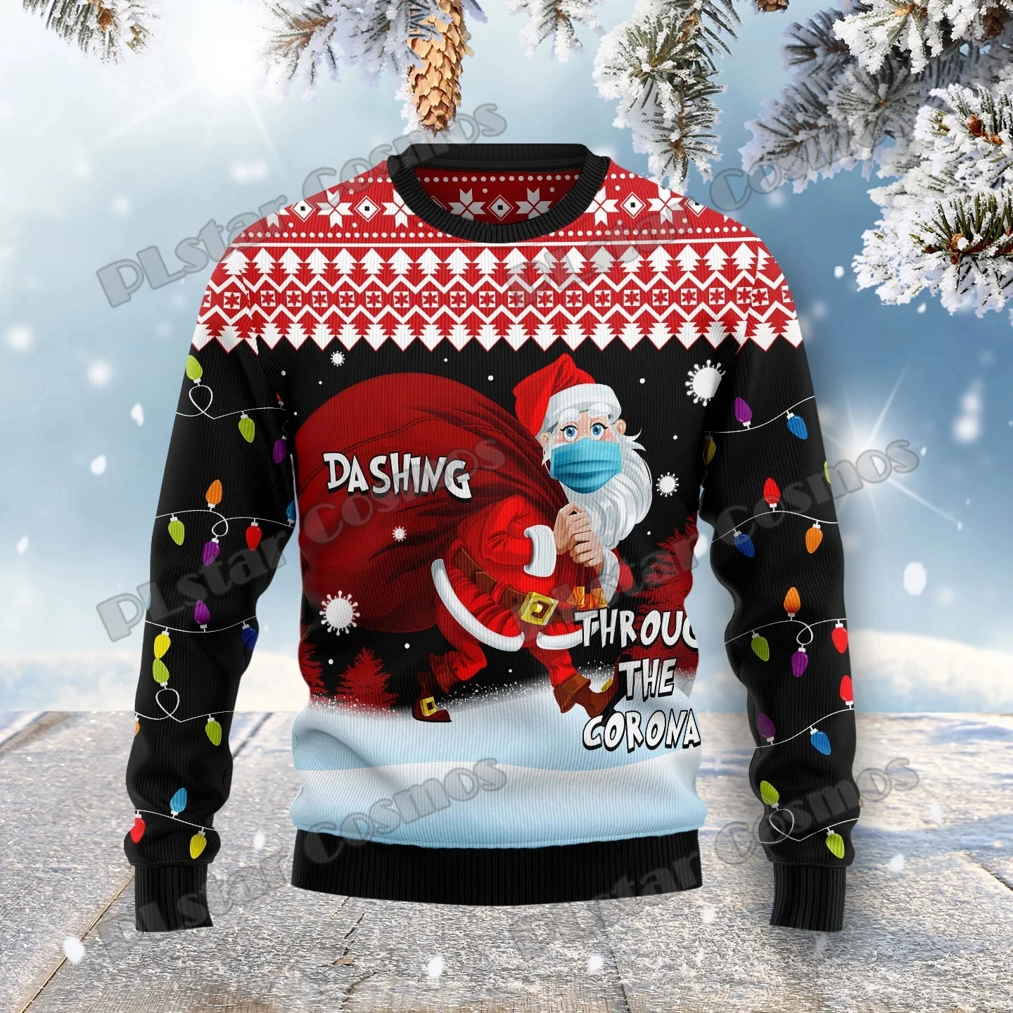 PLstar Cosmos Cute Dachshund 3D Printed Fashion Men's Ugly Christmas Sweater Winter Unisex Casual Knit Pullover Sweater MYY34