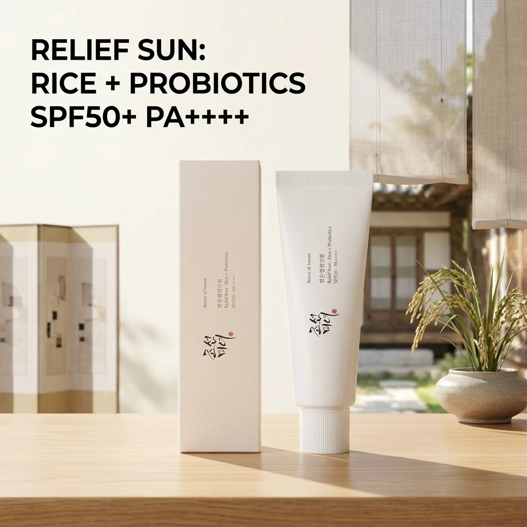 SPF50+ Anti UV Sun Block Facial 50ml Beauty Sunscreen for Body and Face Rice Probiotic Solar Blocker Skin Cream Summer Seaside