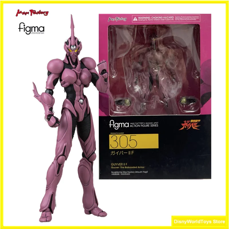 100% Original Figma 305 Guyver The Bioboosted Armor Guyver II F en Stock Anime colección de figuras de acción modelo Juguetes