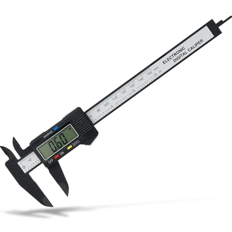 1PC Plastic Digital Vernier Caliper Digital Display Caliper Mini Text Play Caliper Student Vernier Ruler 0-150mm Measuring Tool