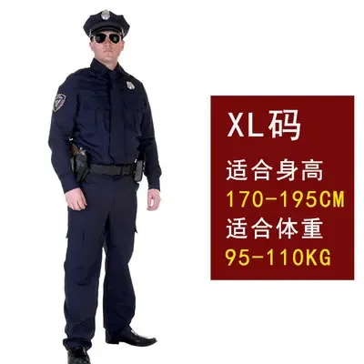 Halloween Politieagent Kostuums Volwassen Feest Carnaval Politie-Uniform Mannen Leger Politieagenten Cosplay Kleding Zet Feest Prestaties