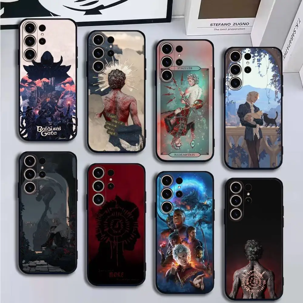 

Band B-Bad Omens Artwork Tempered Phone Case For SamsungS25,24,21,22,23,30,Ultra,20,Plus,Fe,Lite,Note,10,9,Soft Black Cover