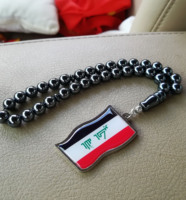IRAQ Necklace Prayer Beads Rosary Iraqi Flag Sticker Coin Misbaha Masbaha Car-Home-Office Hanging Subha Sibha Gifts Tasbih