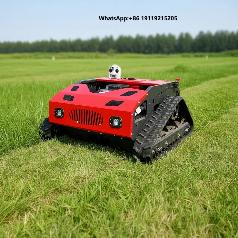 Automatic Zero Turn Remote Control Riding Tractor Lawn Mower Robotic Lcrawler Lawn Mower for Grass Cutting
