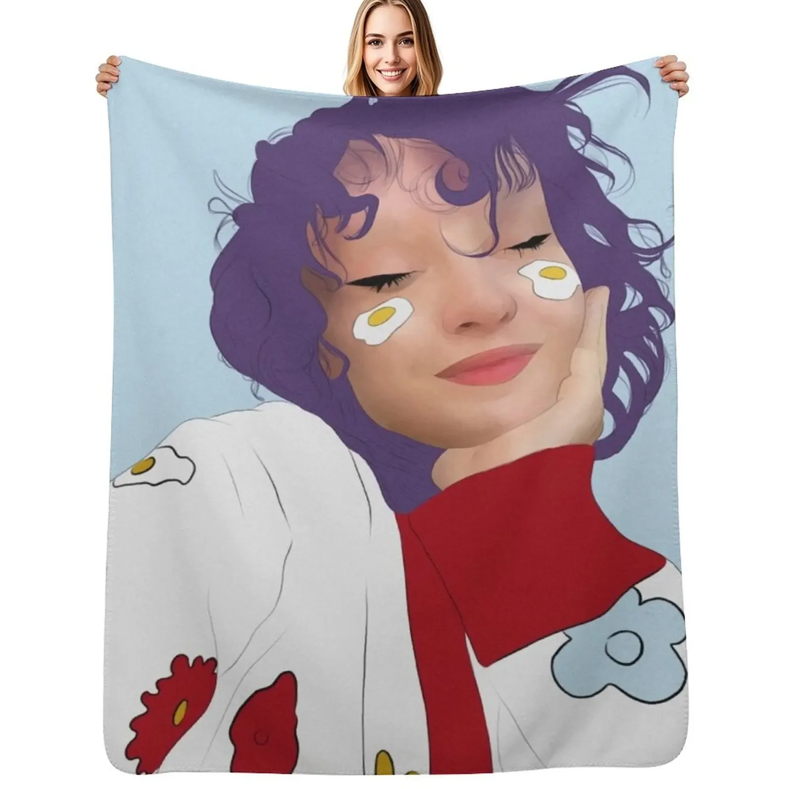 Manta decorativa Chloe Moriondo, suave y grande, de marca de lujo, para pícnic, sofás y decoración.