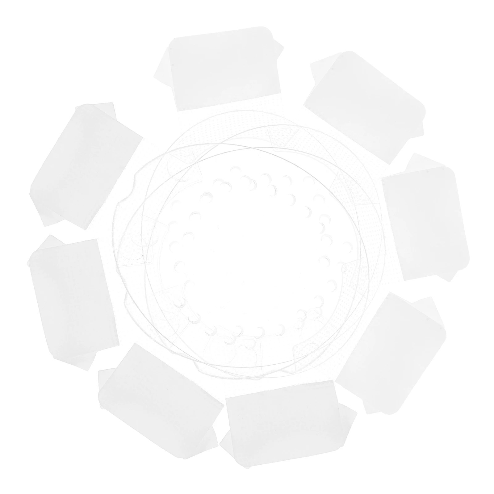 4pcs Clear Plastic Shield Transparent Ventilated Protector For Surgery Post-Operative Guard Adults s Durable Breathable