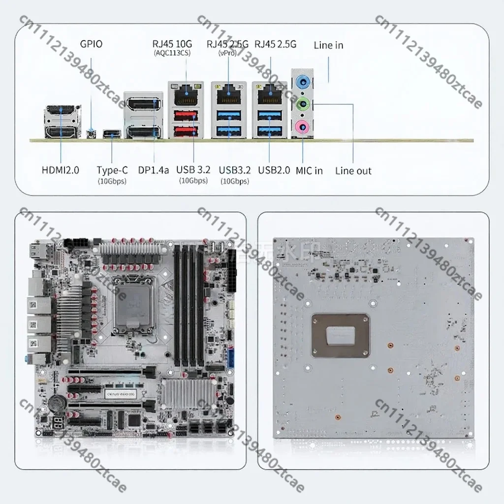 12 Bay 10GbE DDR5 M.2 High-speed Interface Enterprise Server Motherboard