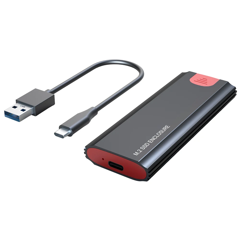 Caja M.2 NVME NGFF SATA SSD, carcasa SSD, unidad de estado sólido, carcasa externa para SSD SATA 2230/2242/2260/2280