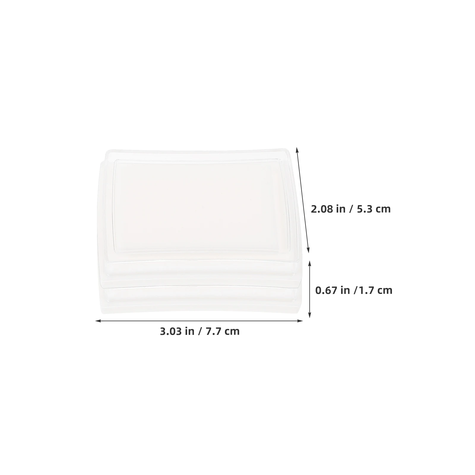 20Pcs Blank Stamp Ink Pad Compact High-Density Sponge Refillable Ink Pads for DIY Crafting Office Stamping Projects