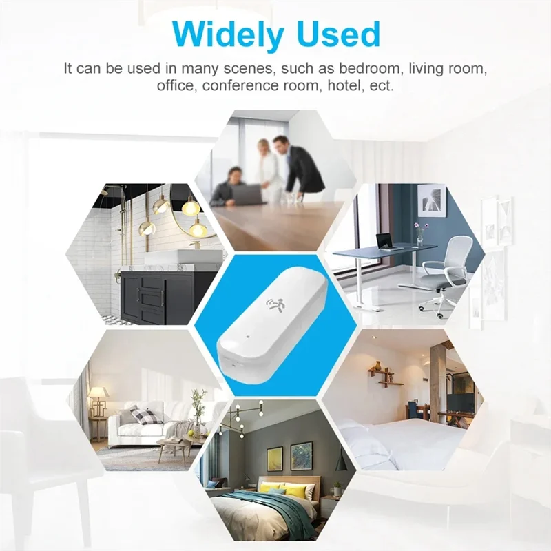 

B18B Tuya Zigbee Smart Pir Датчик движения 3в1 10G Радар Mmwave Датчик температуры и влажности Датчик света для охранной сигнализации