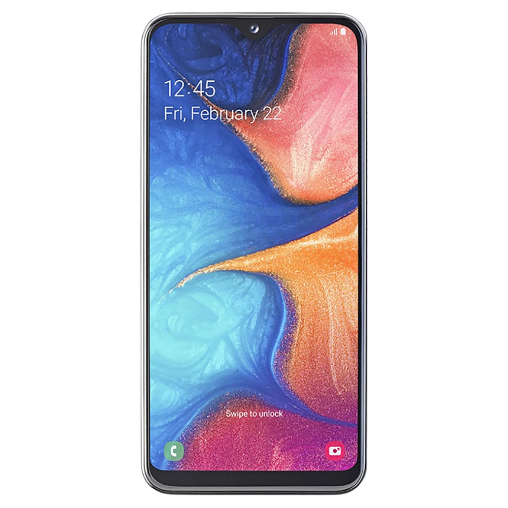 Samsung Galaxy A20e Smartphone Android Inteligente 5.8 polegadas 3000mAh 720x1560 Versão Global 2SIM NFC Original Desbloqueado