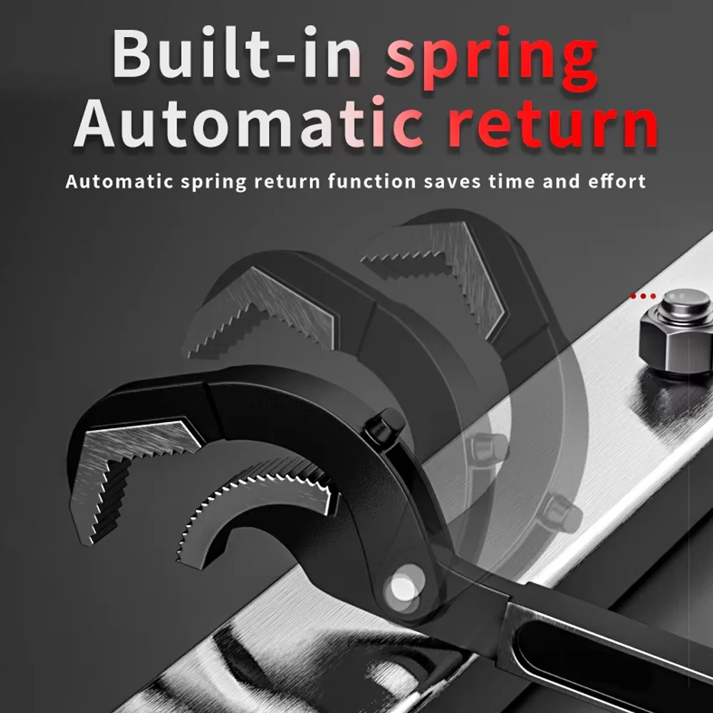 

Многофункциональный автоматический трубный ключ с захвом, металлический саморегулирующийся гаечный ключ, быстрооткрывающаяся труба, универсальный гаечный ключ, комбинированный набор инструментов