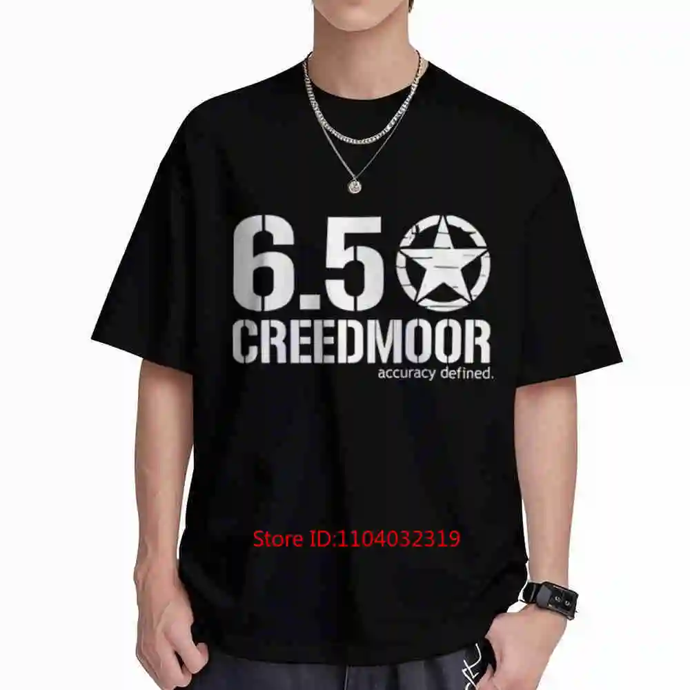6 5 Creedmoor Long Range Rifle NRA Short Sleeve Tee 100% Cotton T-Shirt