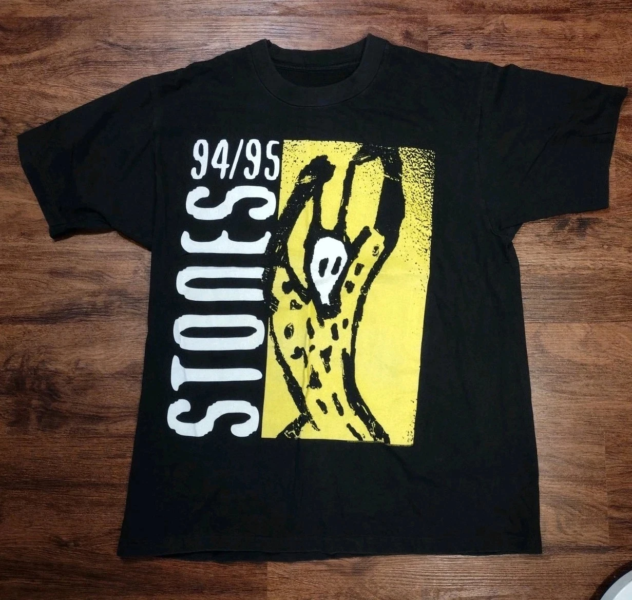 

Vintage Rolling Stones Shirt Mens L Voodoo Lounge 94/95 World Tour Tee American T-shirt Men Street Short-sleeved Women Top